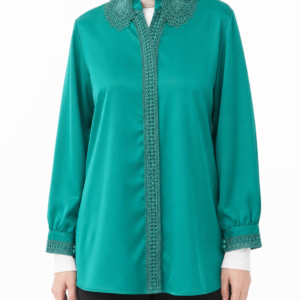 شومیز یقه گیپور